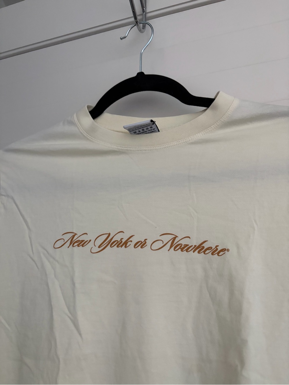 New York or Nowhere Butter Yellow Graphic Tee